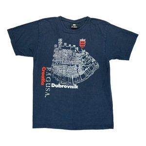 K-Star Ragusa Dubrovnik Tshirt‎ Size Medium M ~ Blue ~ 100% Combed cotton